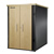 UCoustic Wood: 24U Soundproof IT Cabinet with Maple Doors