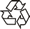 Recycling logo.