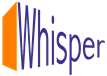 Image shows Whisper Cabinets Logo - soundproof rackmount cabinets by Keyzone