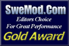 SweMod.Com - Editors Choice for Great Performance - Gold Award