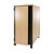Office Style Orion Acoustic 24U Cabinet in Oak Wood Effect - Rear View