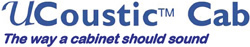 Image shows Ucoustic soundproof rackmount cabinets range logo.