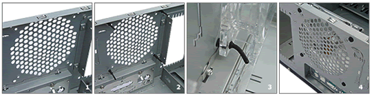 AFM6607B Fan Mounts - fitting. Check the direction your quiet cooling fan blows air before fitting it!