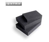 AcoustiPack™ EXTRA Foam Blocks - help to absorb unwanted noise from PC components. Image shows 3 black acoustic foam blocks. Click for more details.