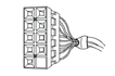 Front Port Firewire Motherboard Block Connector